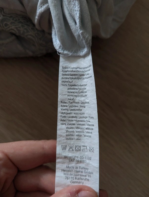 Wunderschönes Vintage Kleid Spitzen Stoff V-Ausschnitt kurze Ärmel Brautjungfer Party Sommet