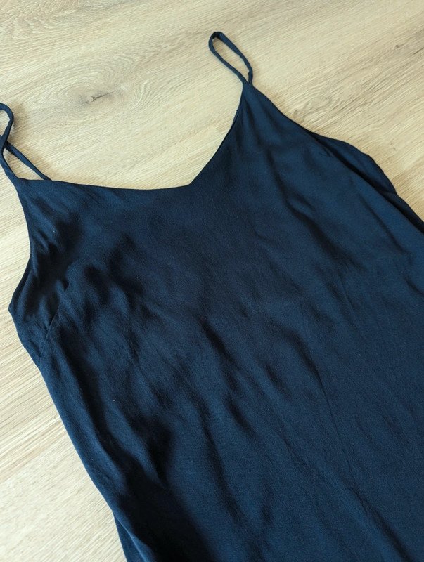 Armedangels Sommerkleid Marienblau Atmungsaktiv fair trade V-Ausschnitt