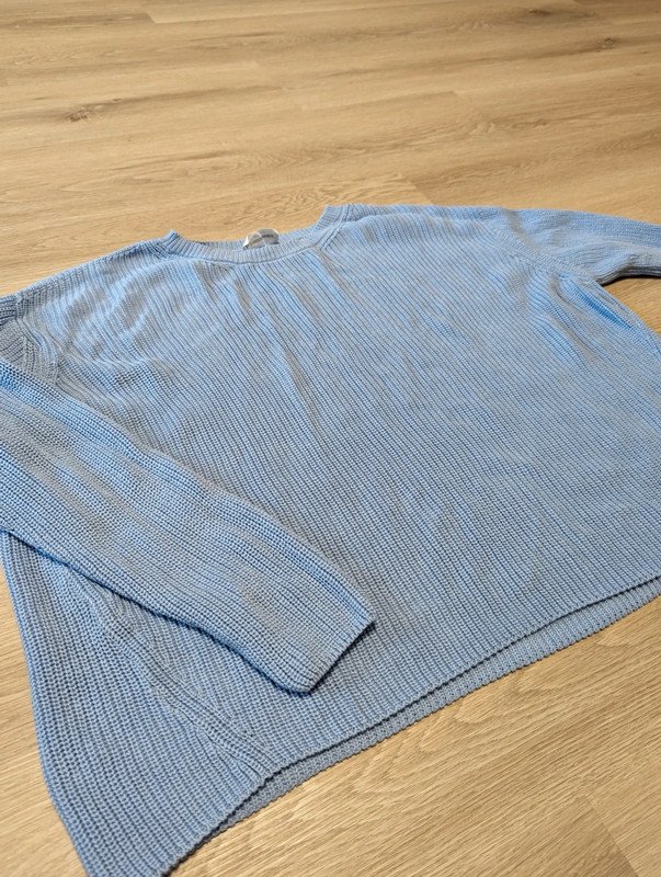 Grobstrick Pullover Winter leicht Hellblau Oversize style nuriellaa nuriella