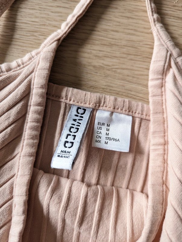 Bauchfreies Top Baumwolle V Ausschnitt Pastell Rosa