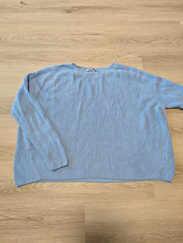 Grobstrick Pullover Winter leicht Hellblau Oversize style nuriellaa nuriella