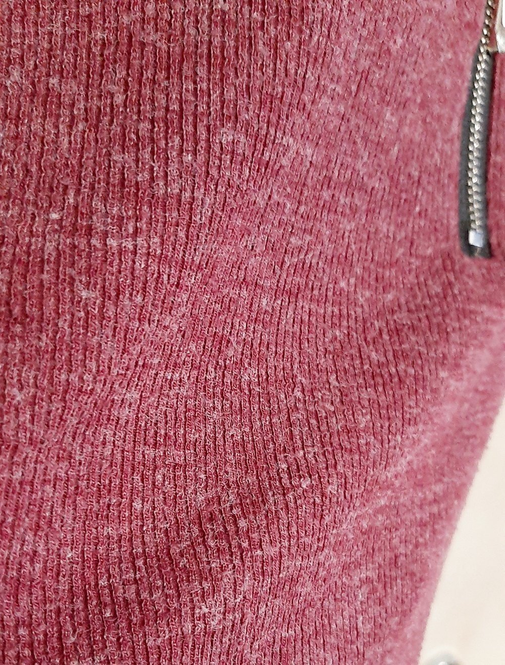 Strickshirt mit Reißverschluss S