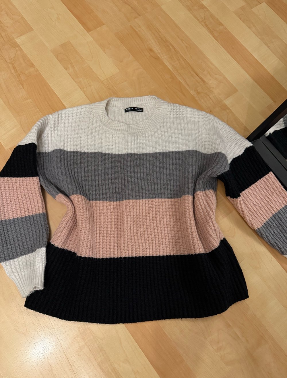 Shein Strickpullover gestreift bunt S 36