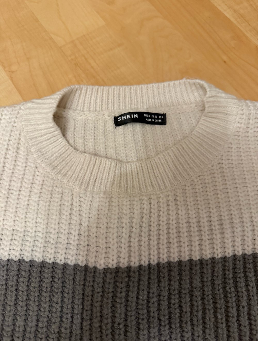 Shein Strickpullover gestreift bunt S 36