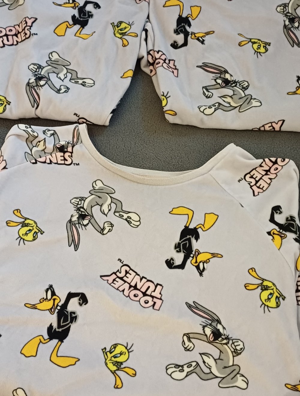 Pyjama Schlafanzug Looney Tunes L kuschelig
