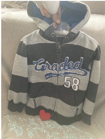 gestreifte Jacke, Strickjacke, Sweatjacke, 98/104