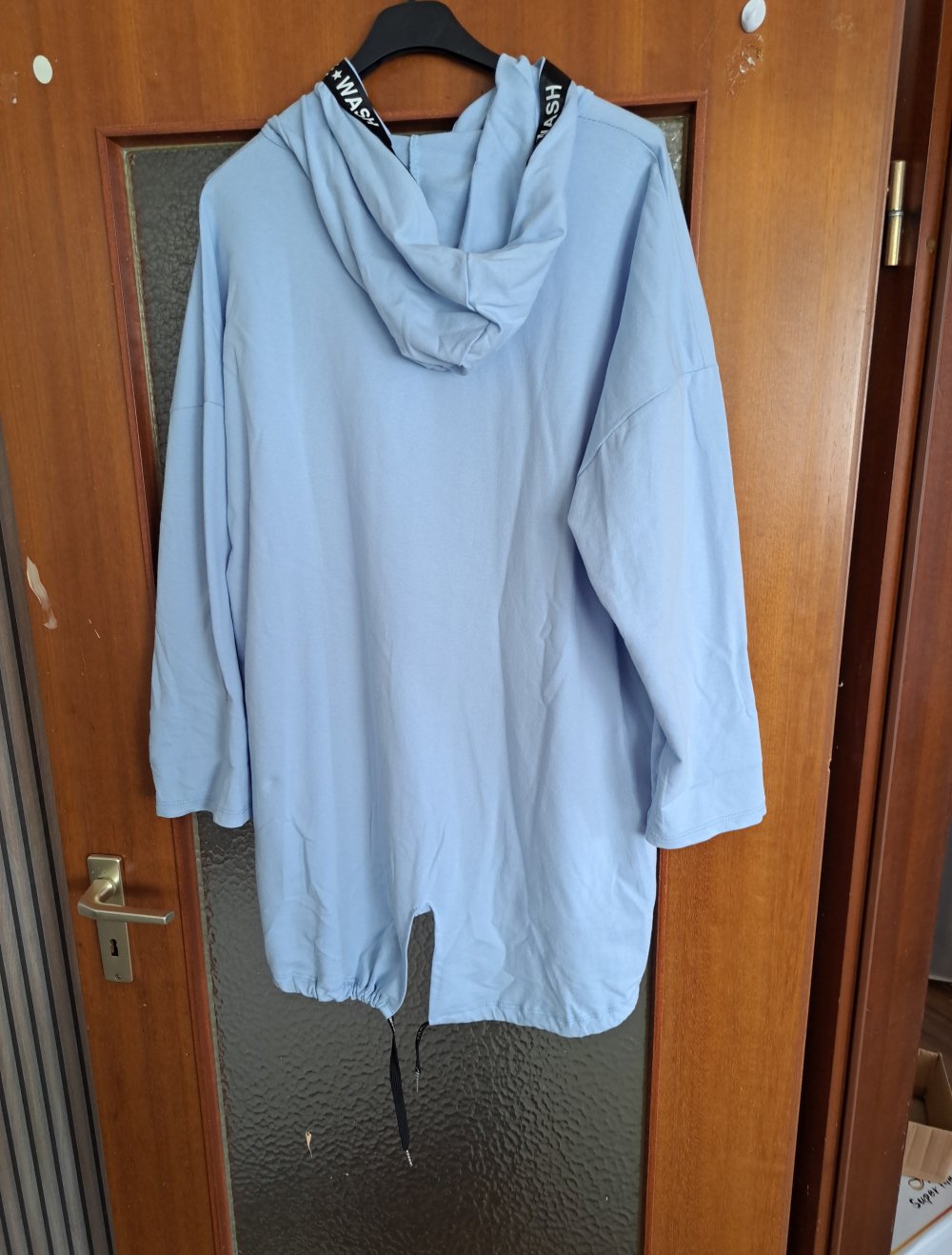 Neues damen Oberteil gr.xxl neu hellblau mit Totenkopf mit kaputze