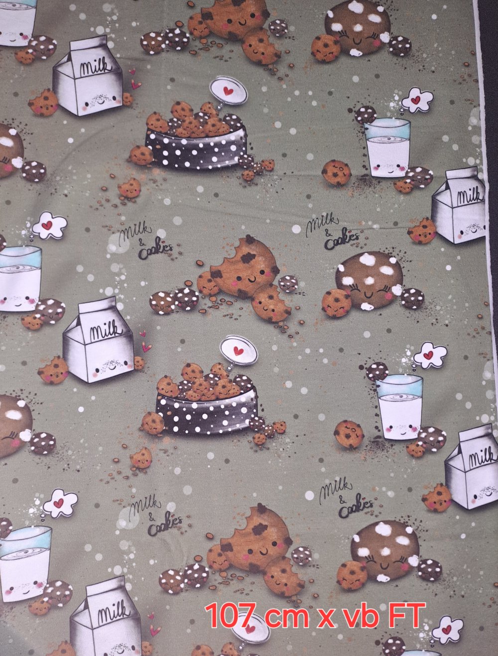Stoff - Cookies & Milk - Frenchterry