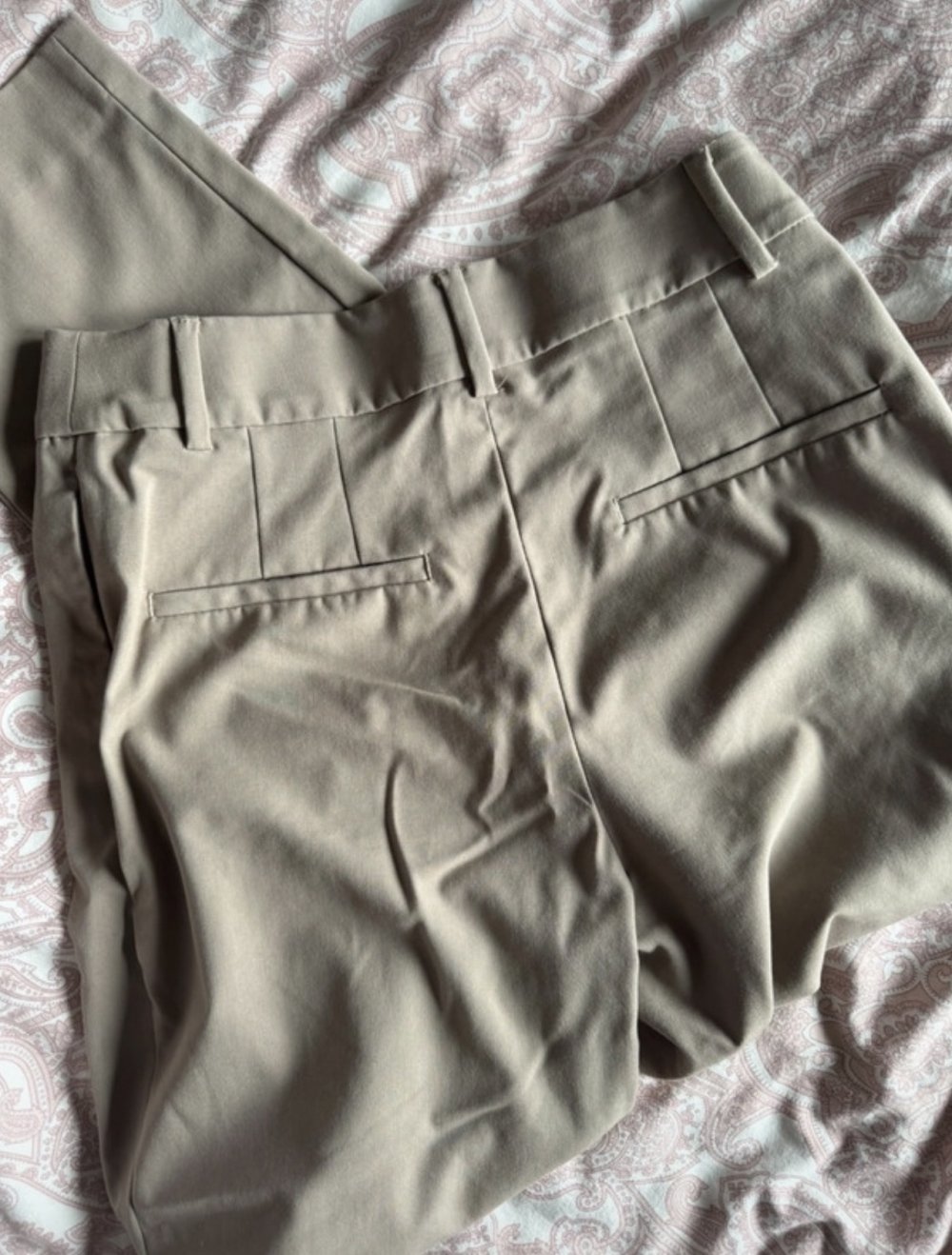 Beige Anzugshose