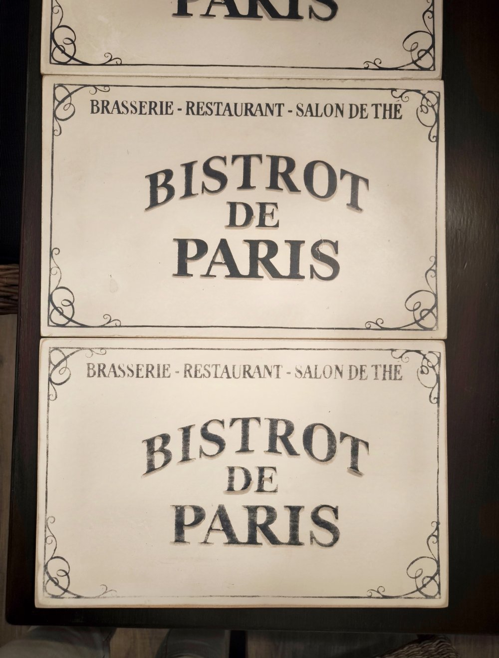 4 Vintage Tischsets