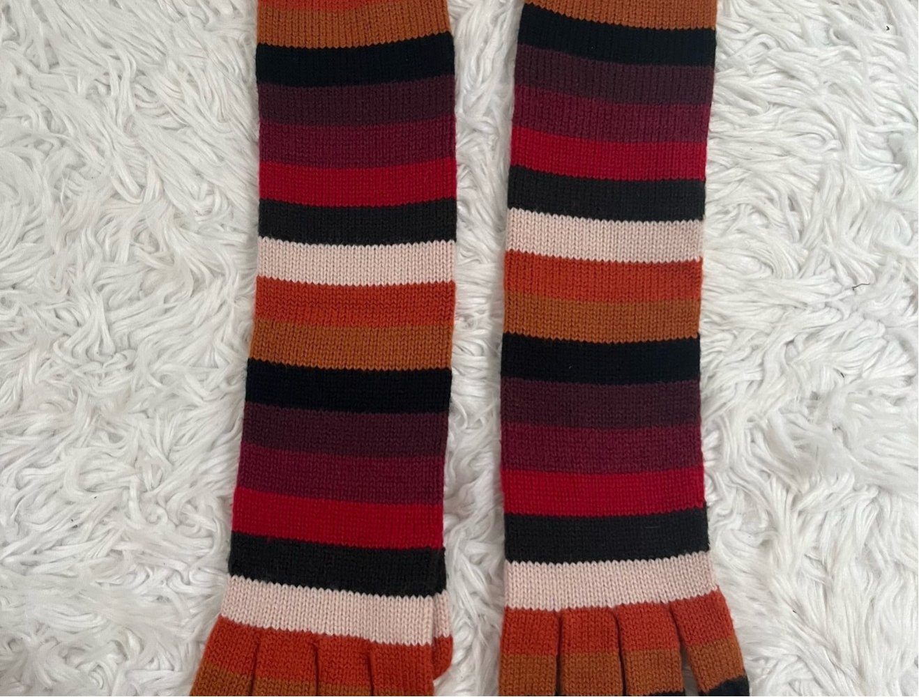 Handschuhe bunt gestreift lang XS/S von House Accessoires