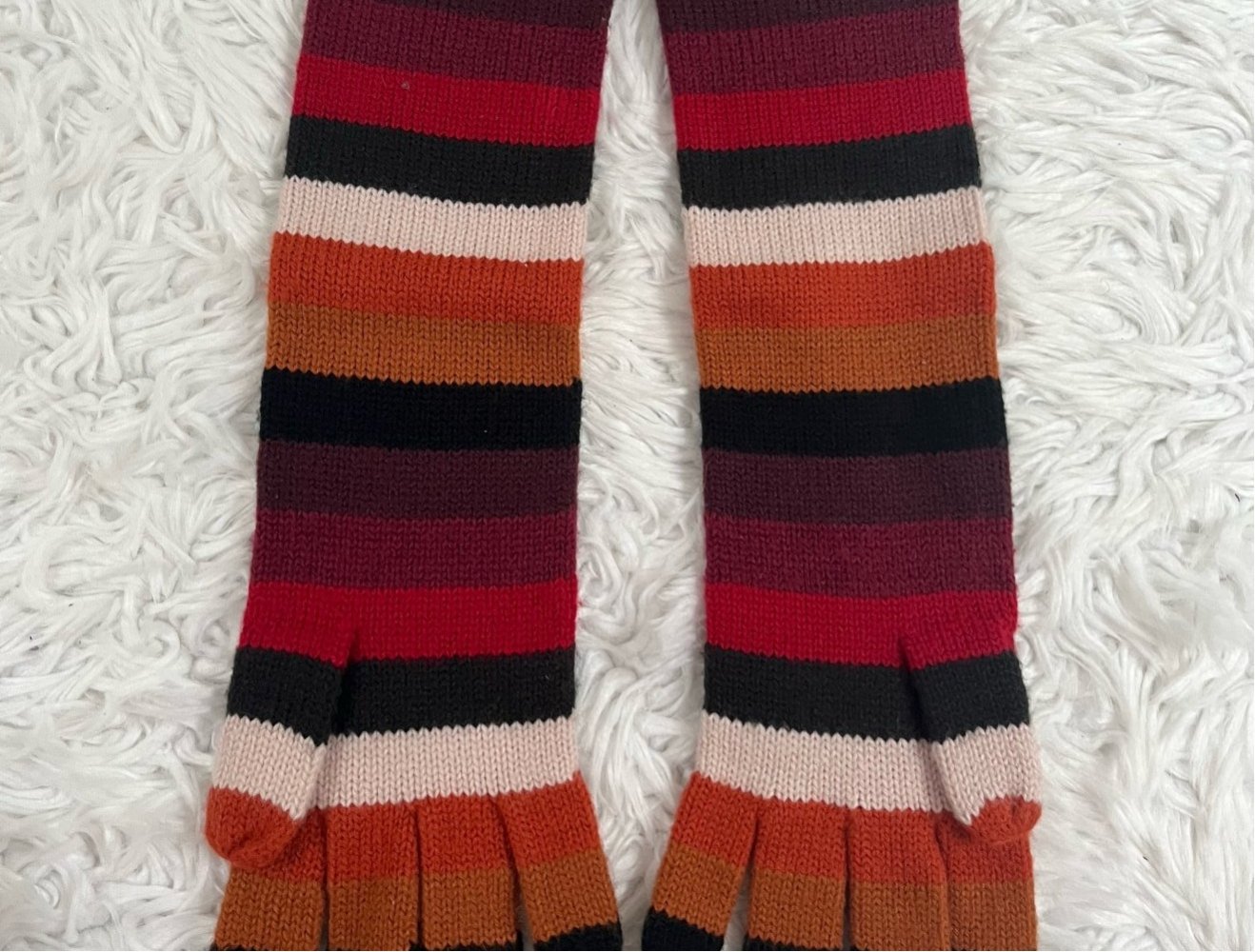 Handschuhe bunt gestreift lang XS/S von House Accessoires