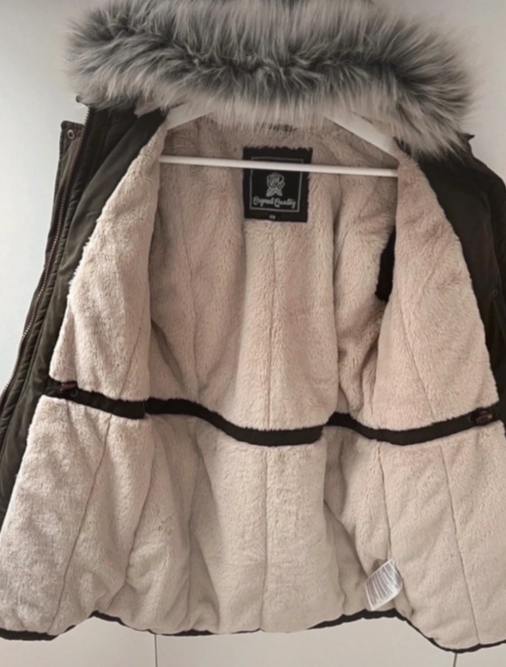 Winterjacke Kinderjacke Jacke Oliven grün Khaki 158 my toys