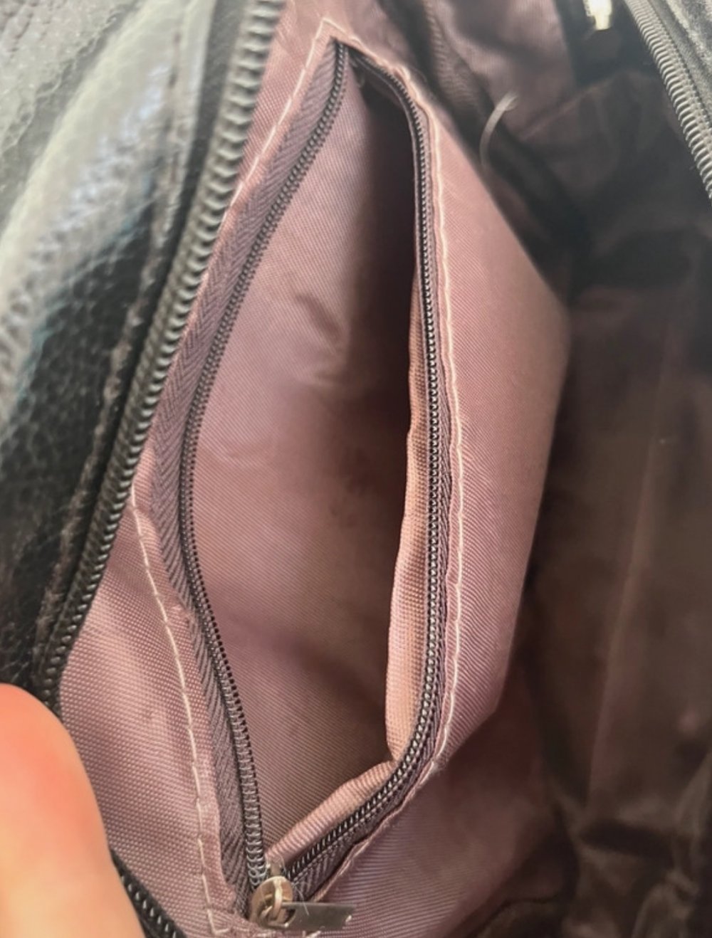 Rucksack Rucksäcke Schwarz Silber bunt Pailletten Kunstleder