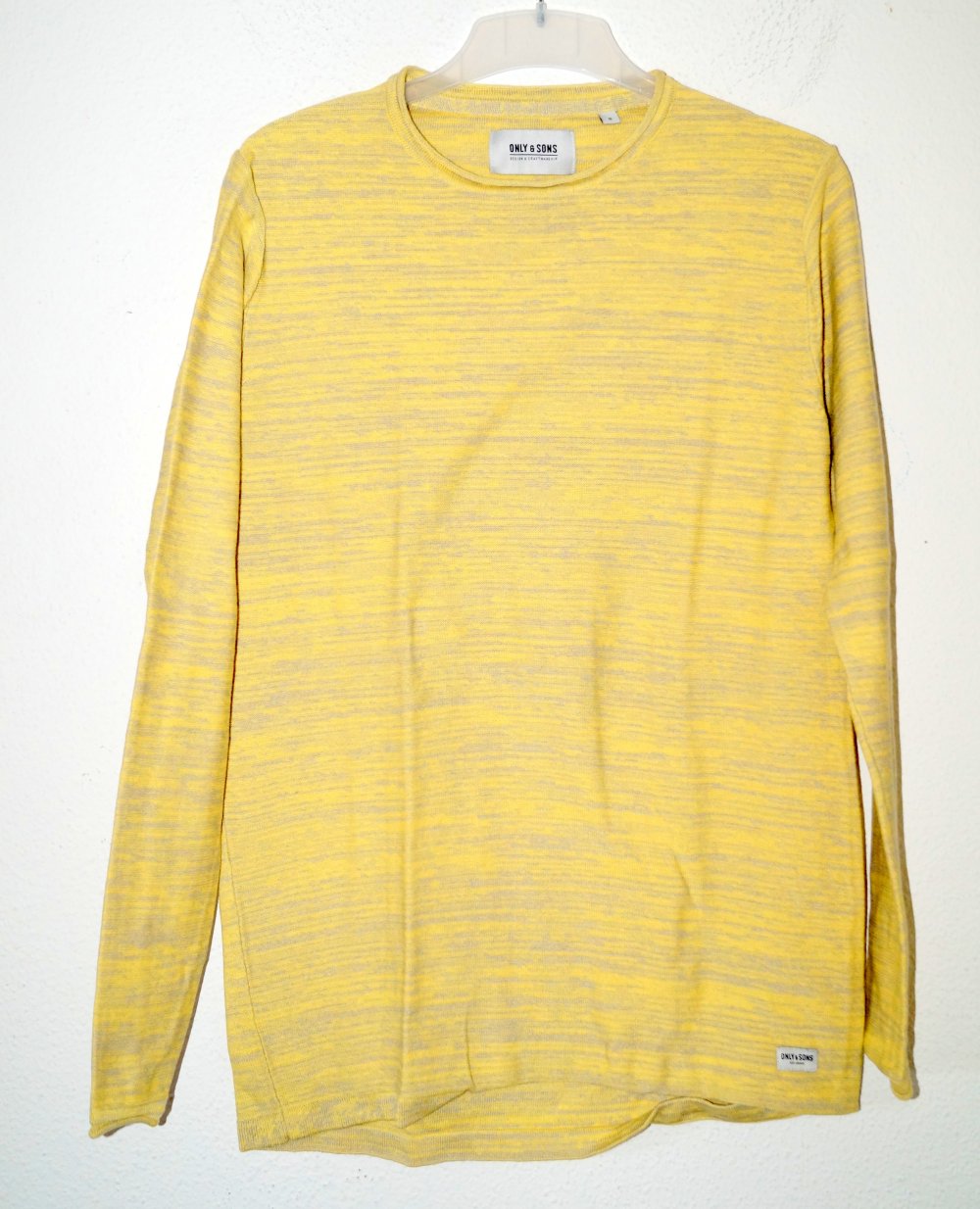 gelb melierter leichter Pullover Gr.S Only & Sons