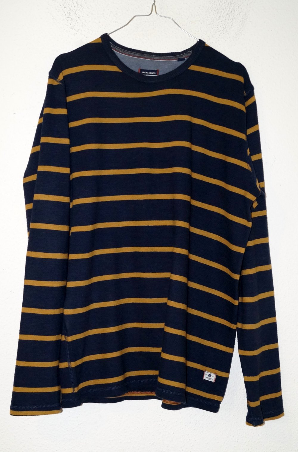 dunkelblauer gestreifter PulloverGr.M JAck & Jones