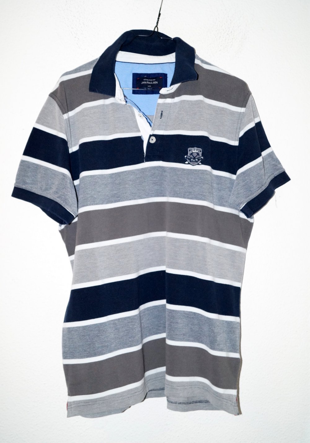 grau gestreiftes Polo Gr.L Jan Paulsen