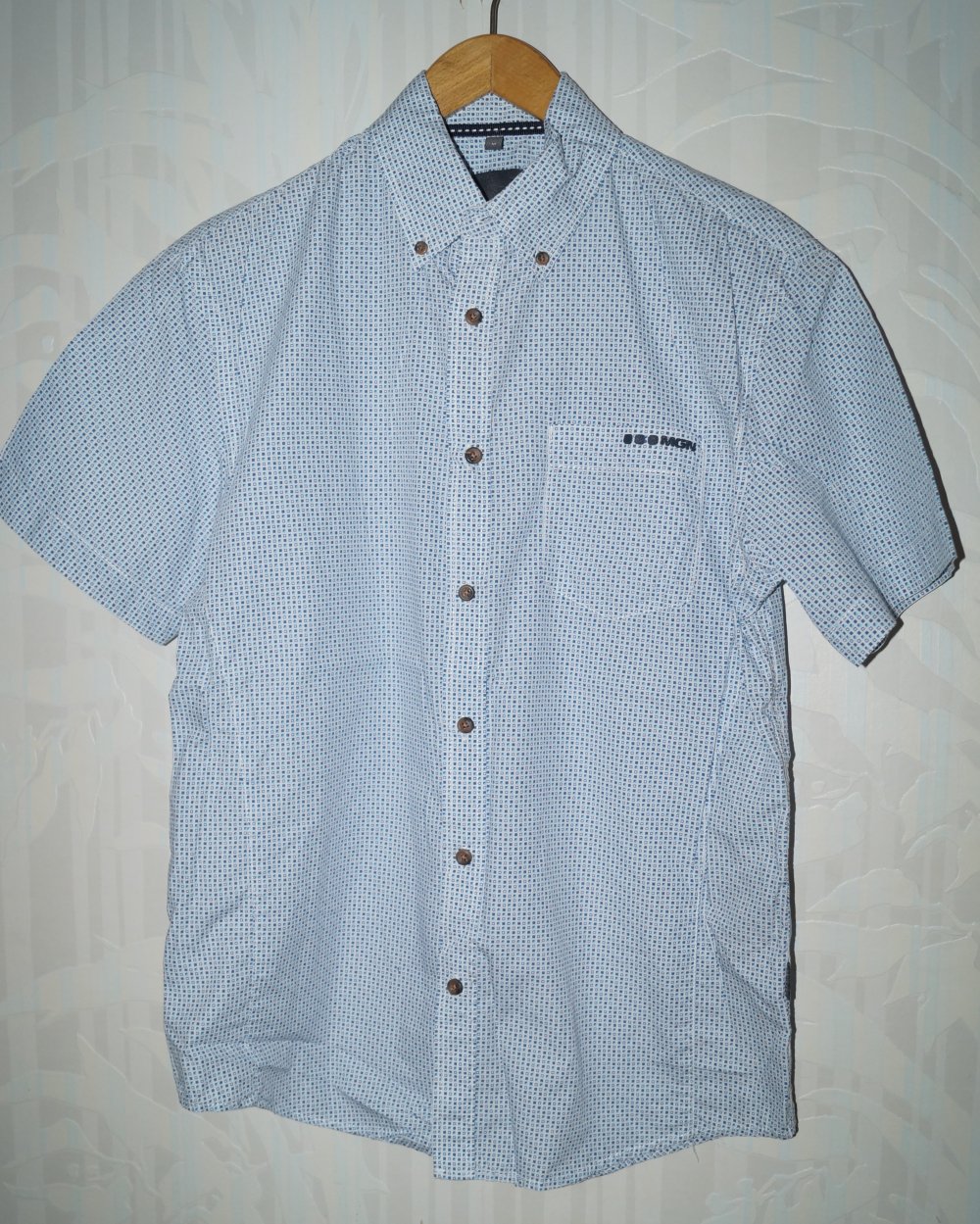 blau gemustertes Hemd Gr.M manguun