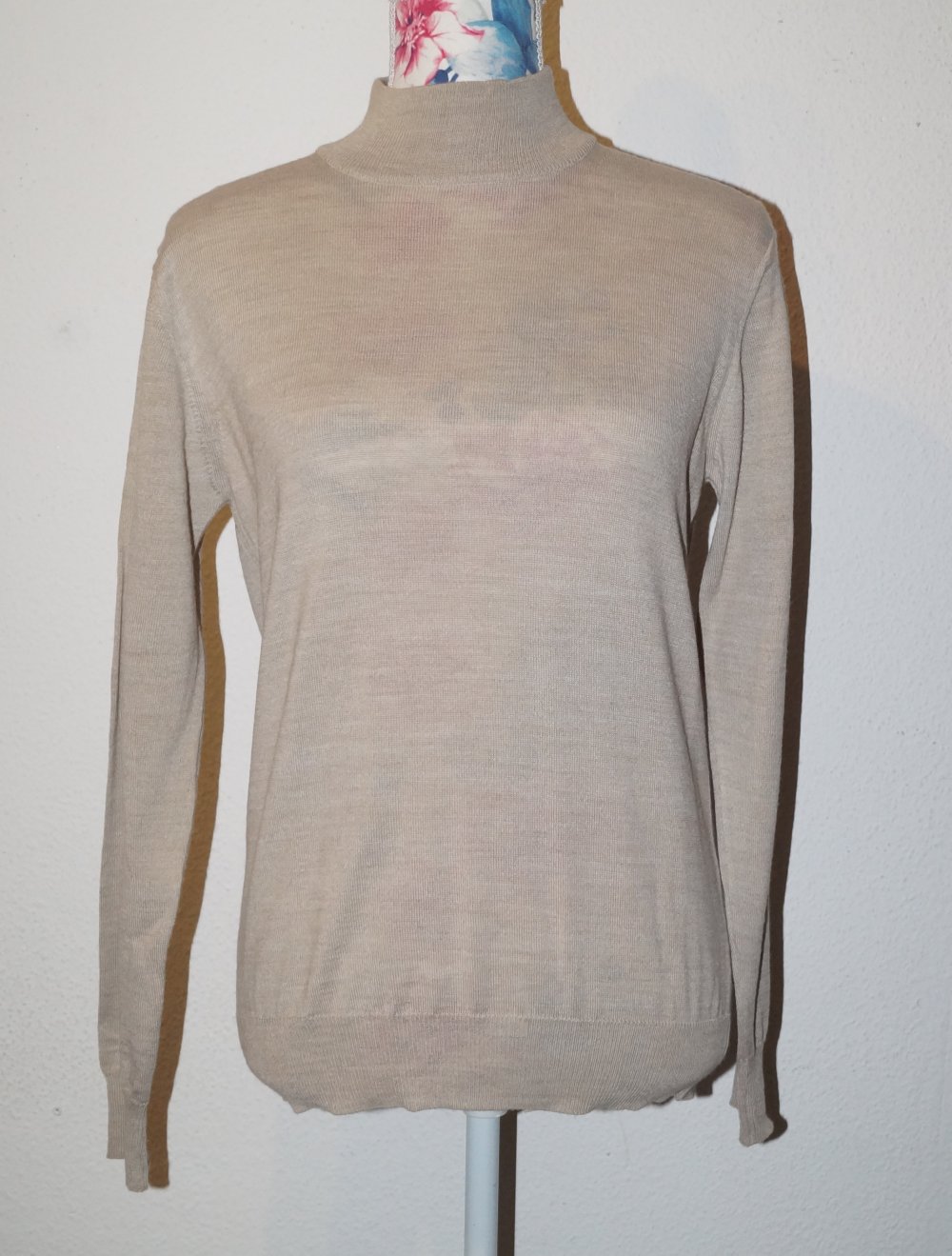 beiger Rollkragenpullover Gr.38 Fabiani