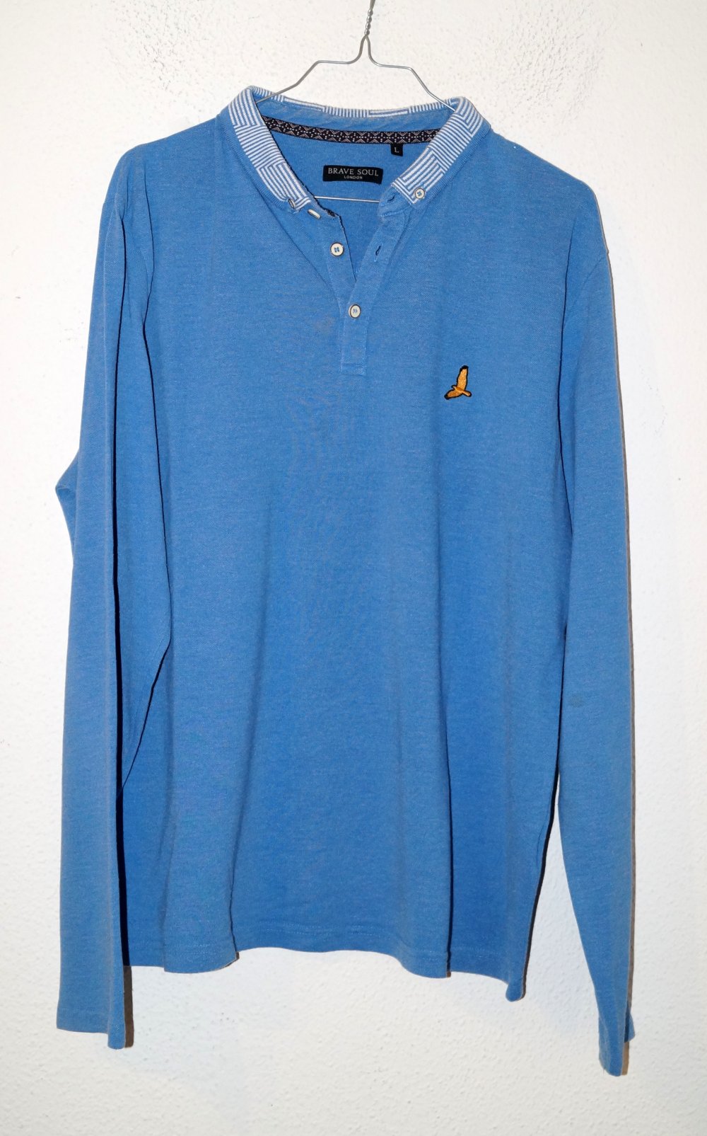blaues Polo Gr.L Brave Soul