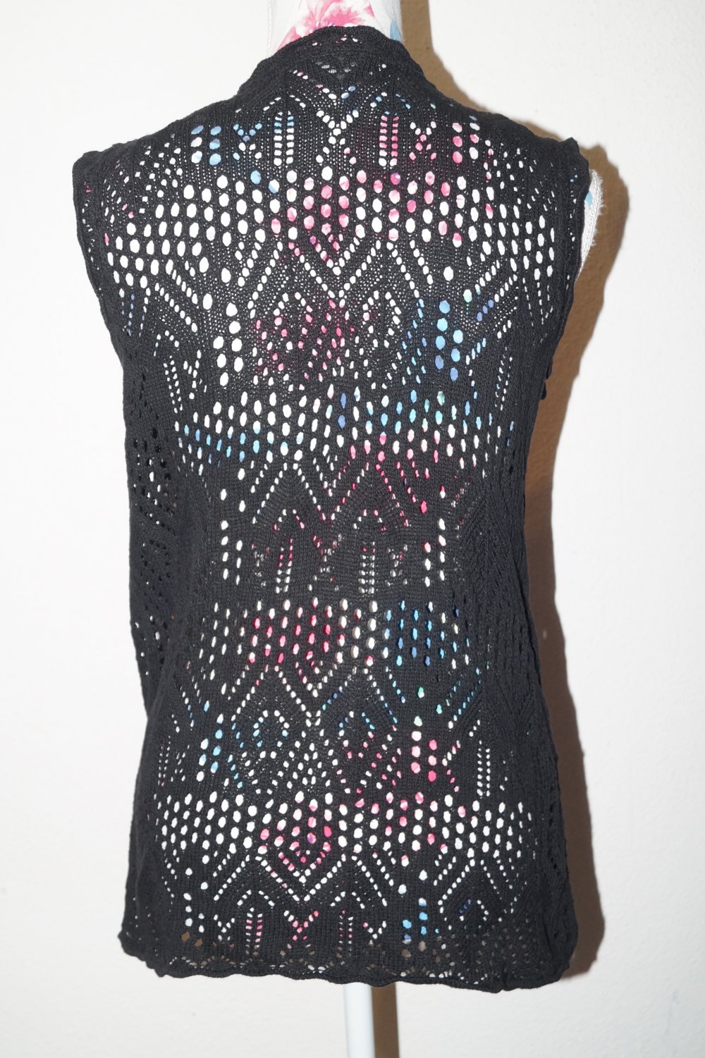 schwarze Strickweste Gr.36/38 Gina Benotti