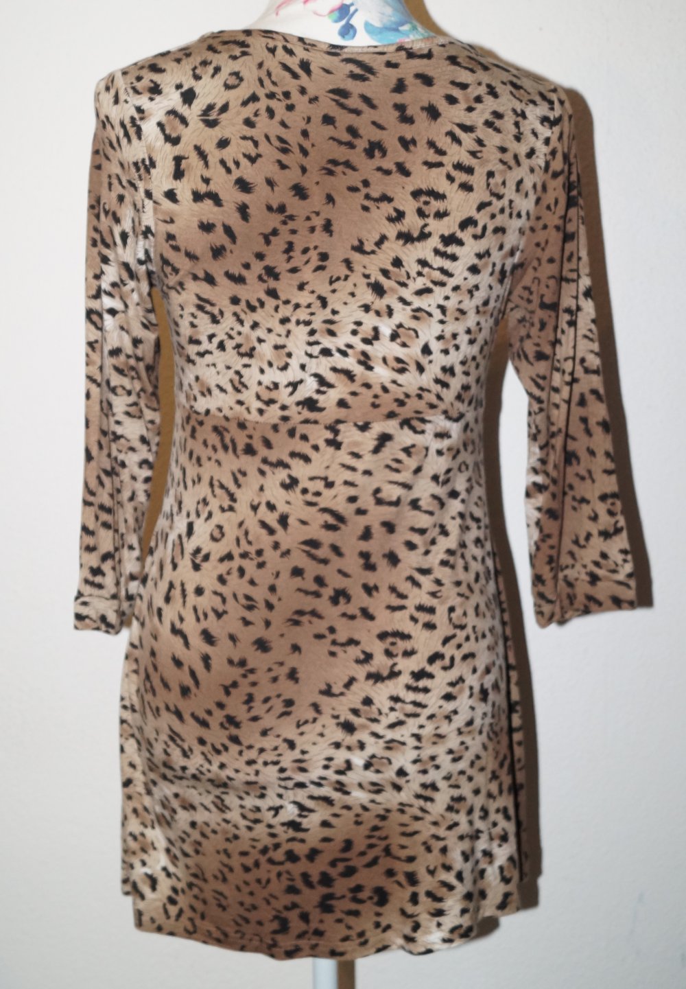 braunes gemustertes Shirt Gr.36/38 Gina Benotti