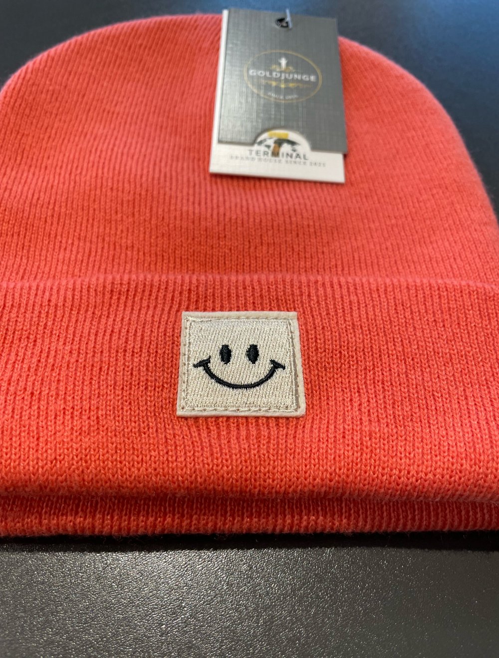 Goldjunge Beanie Happy coral