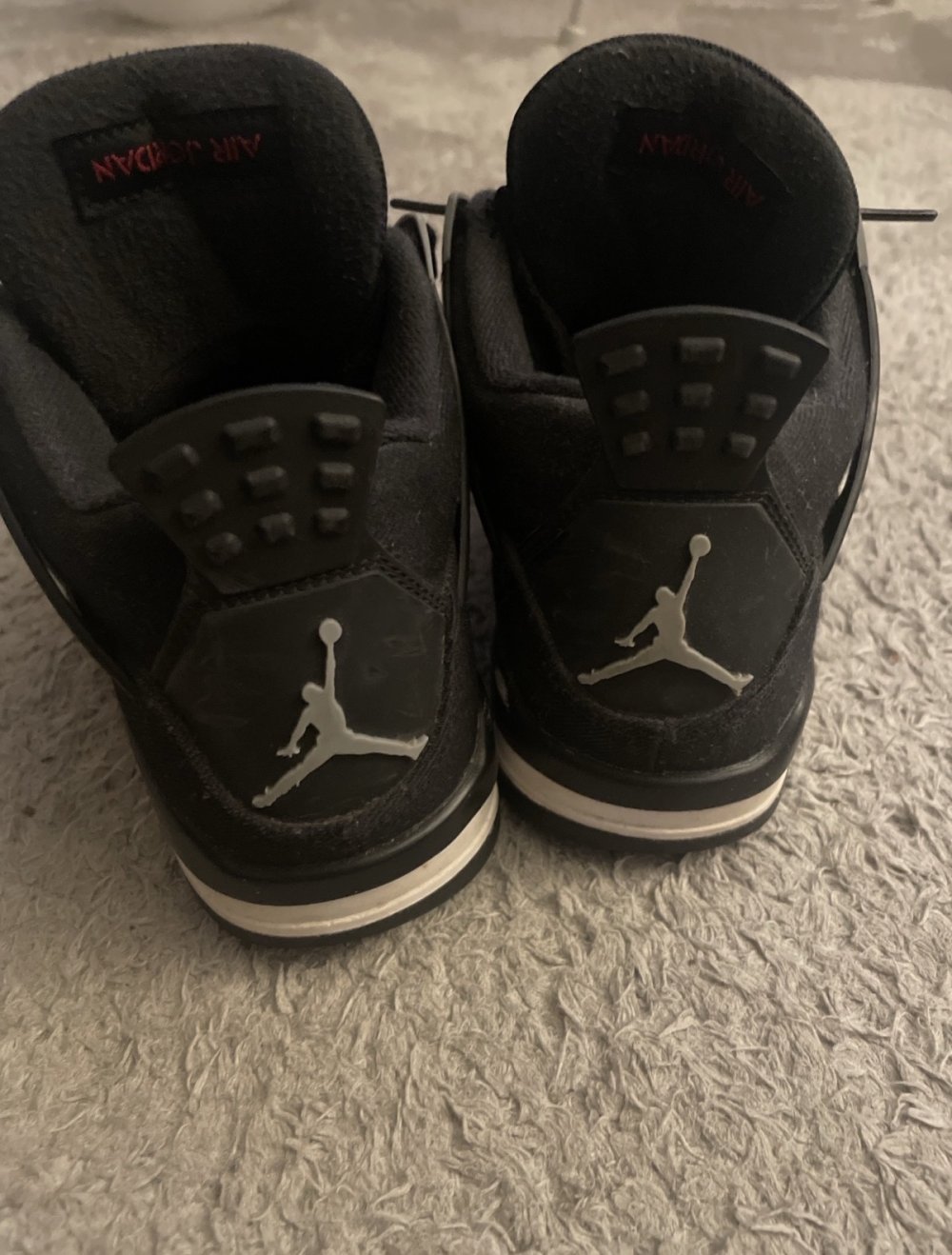 Jordan 4 black canvas original