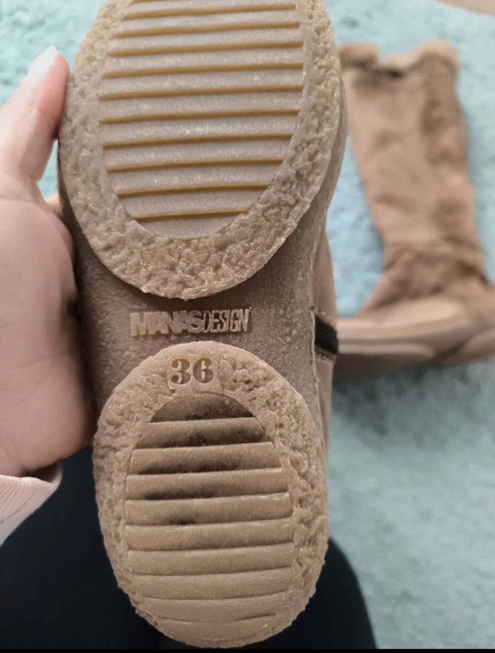 Warme Lederstiefel in gr 36