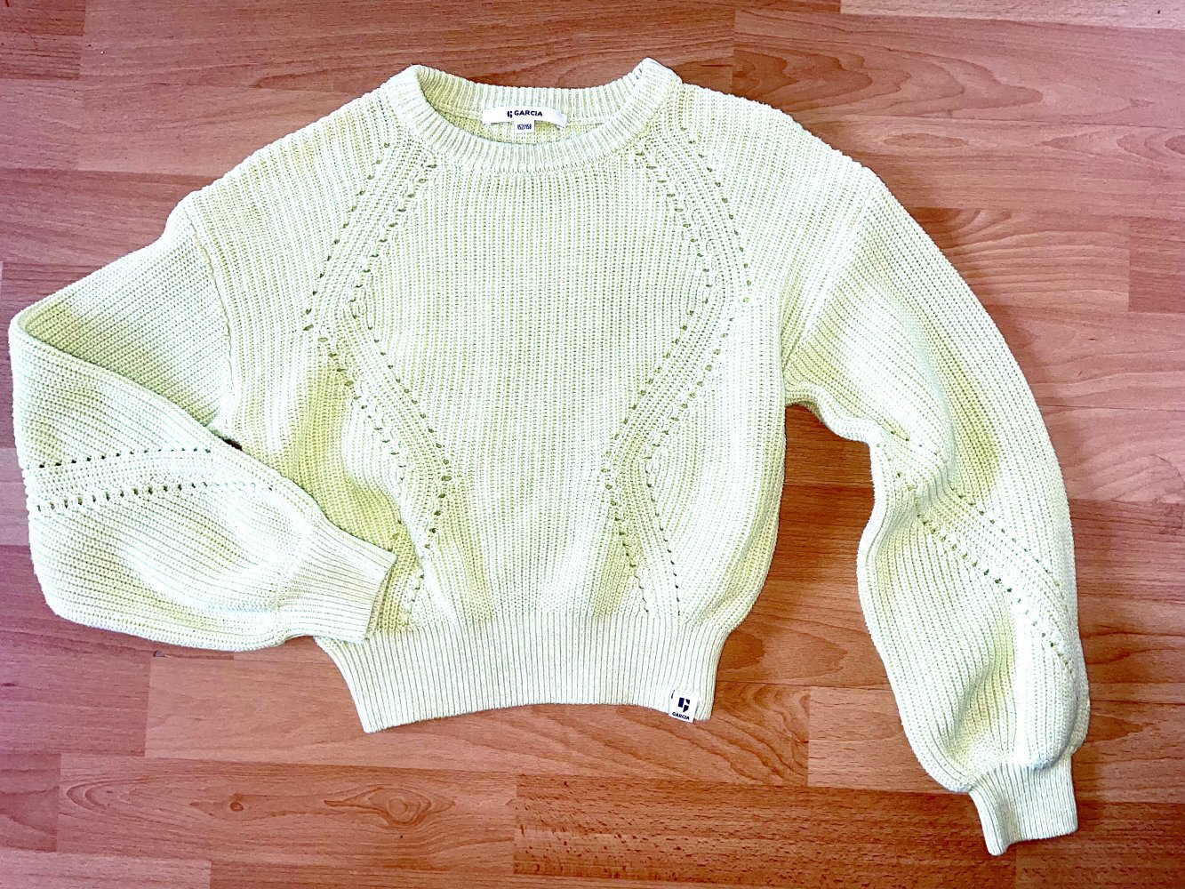 Schicker Strickpullover Mädchen Gr. 152/158