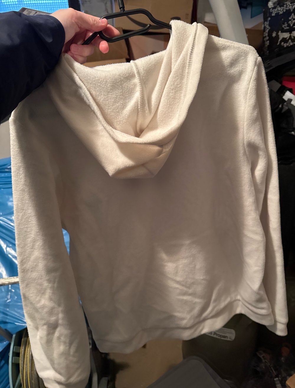 weißer Nicci Pullover mit Kapuze