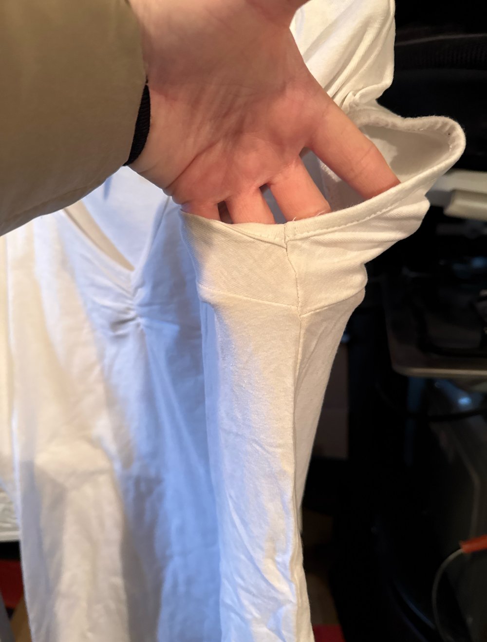 schlichtes weißes tshirt M