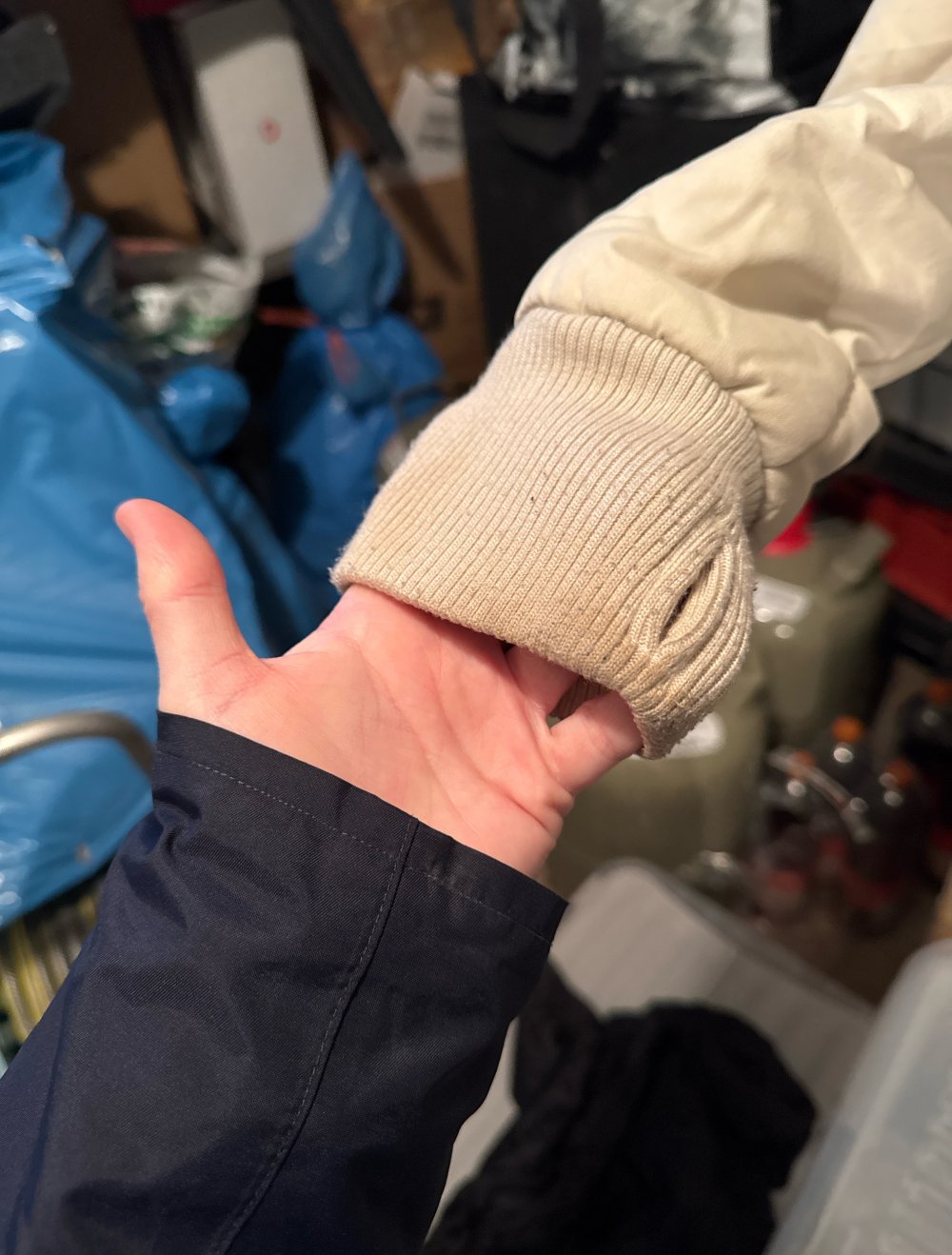 schön beige Winter Parka