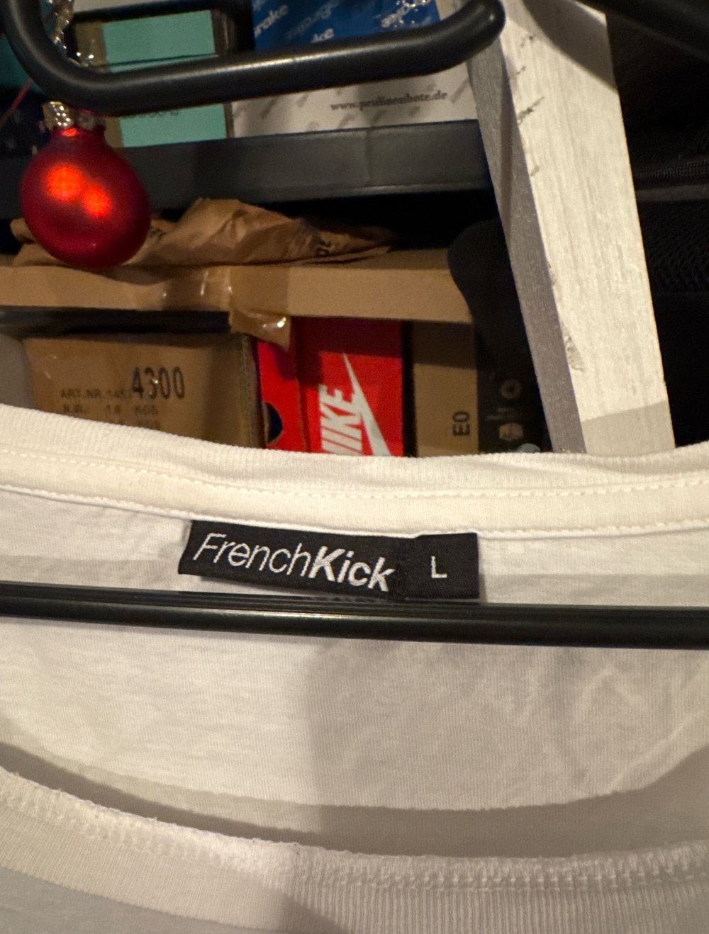 schönes weises FrenchKick tshirt M