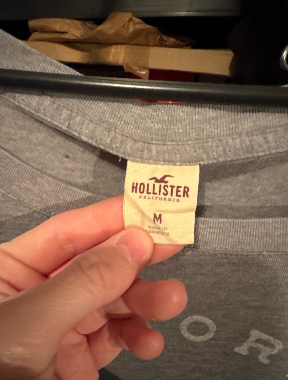 Hollister tshirt grau