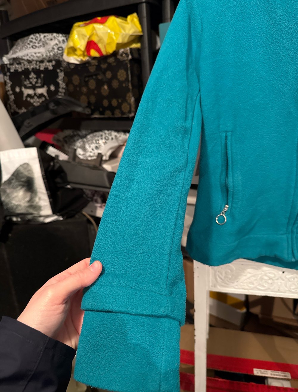 schöne türkise Nicci Plüsch Jacke S