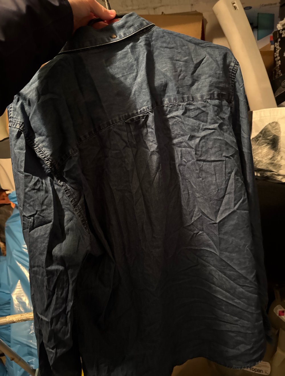 Schönes blaue Herren Hemd XXL