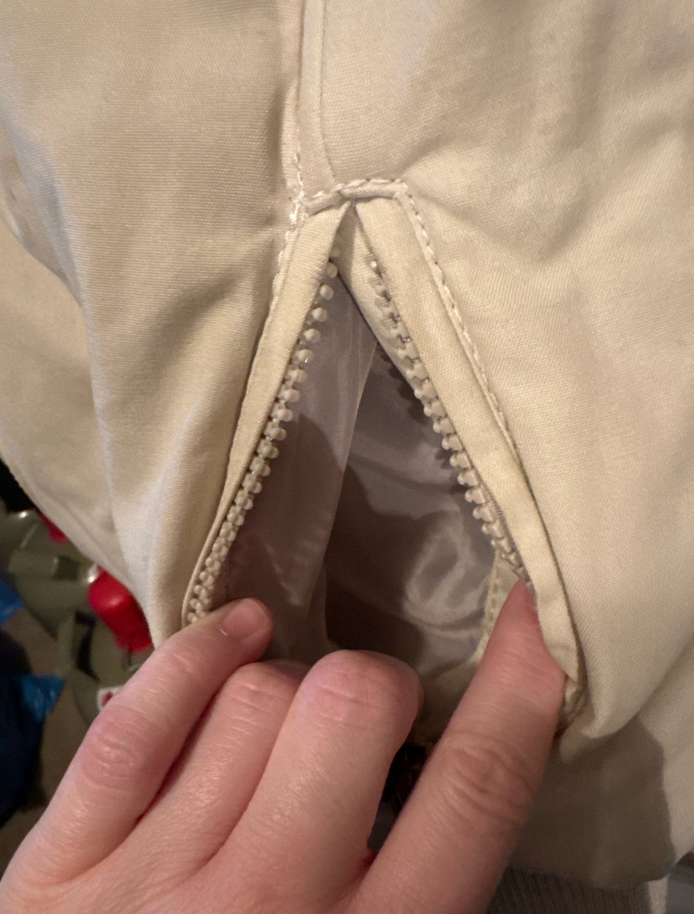 schön beige Winter Parka