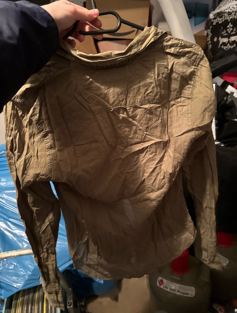 Schöne Khaki Bluse