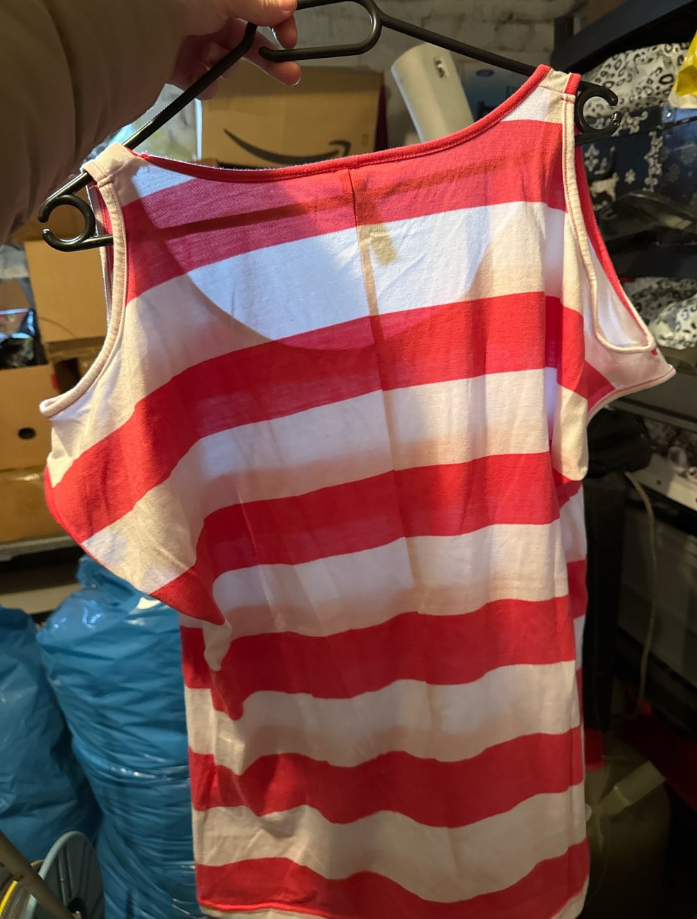Süße pink weis gestreiftes tshirt M
