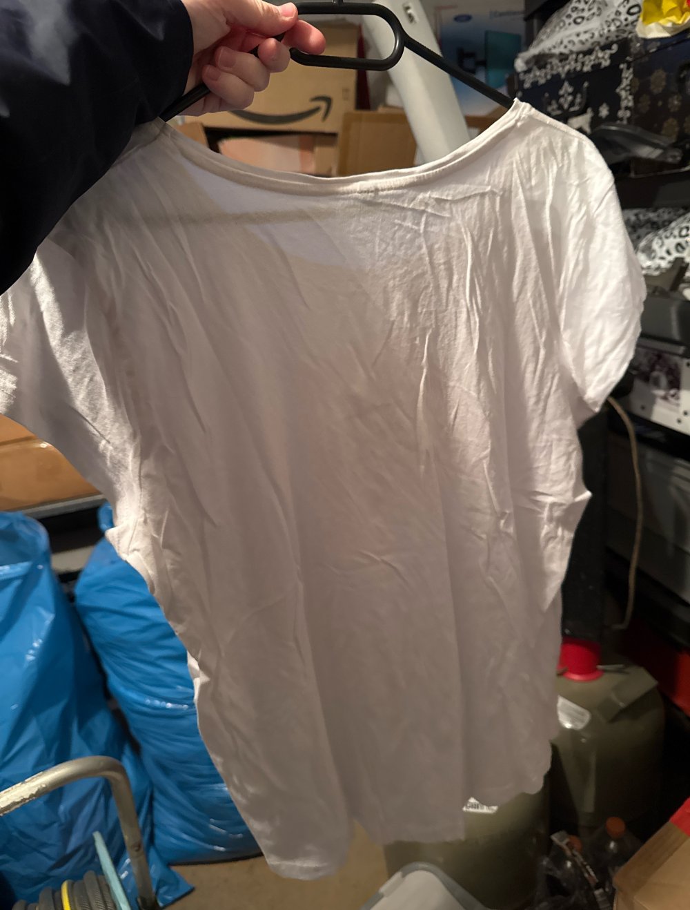 weißes katzen tshirt