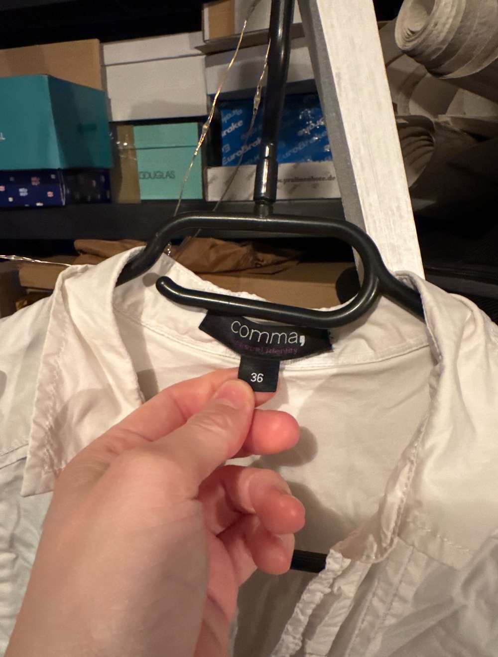 weiße Bluse