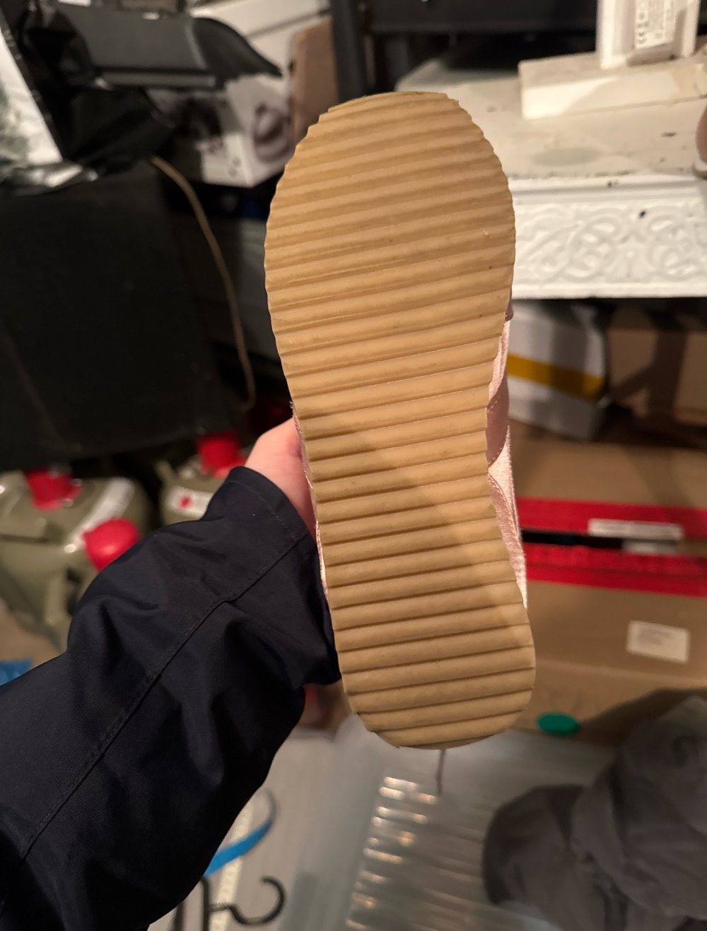 Schöne Rose farbene Schuhe