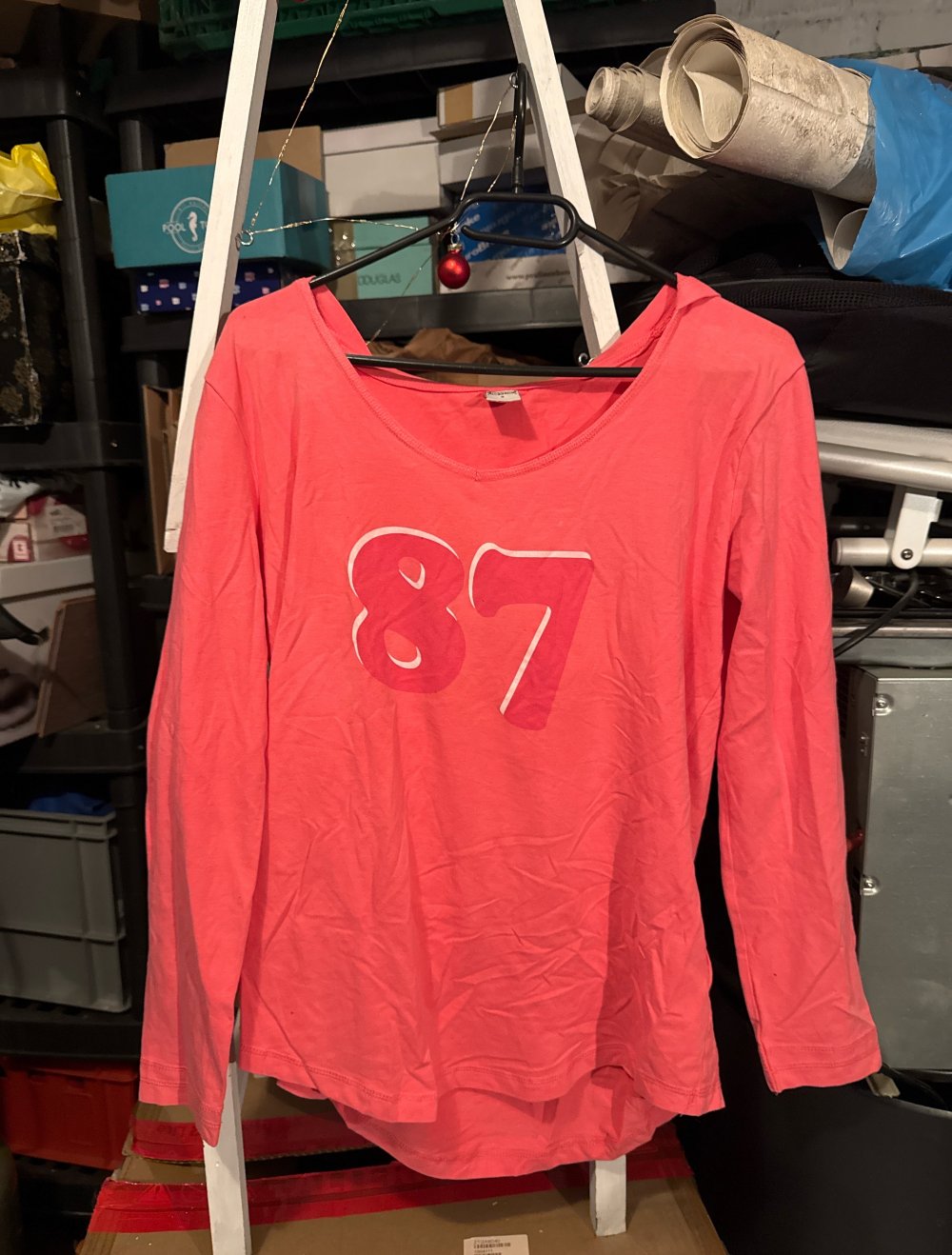 Pinkes Sweatshirt mit Kapuze