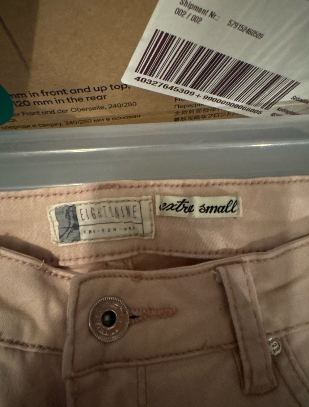 schöne rosa Jeans Hose