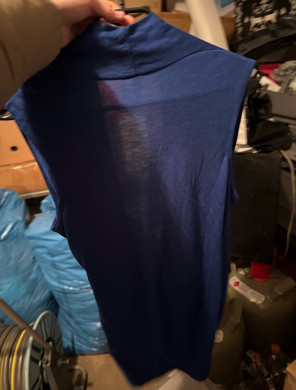 schönes elegantes dunkel blaues Shirt S