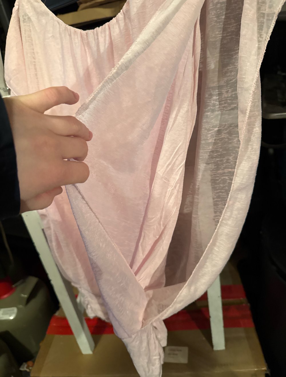 schönes Fledermaus rosa Oberteil S