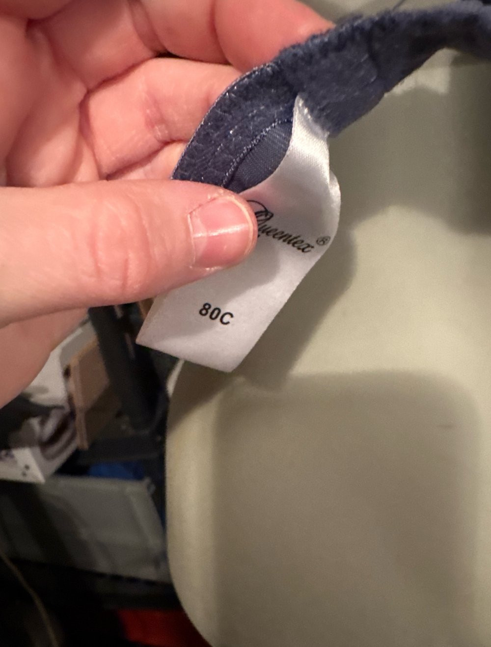 sehr schöner blauer spitzen bh 80C