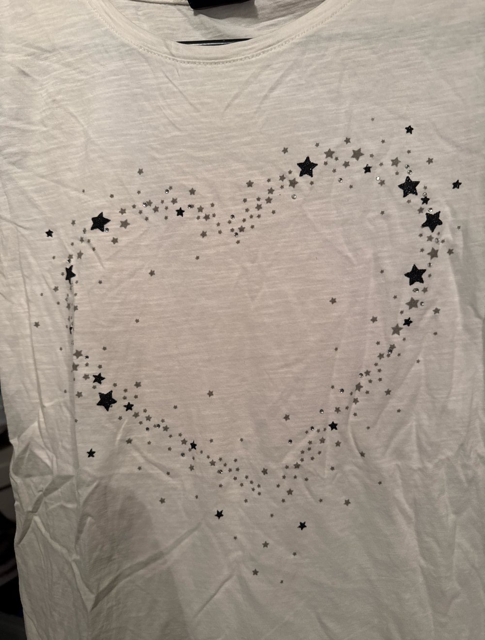 Herz Sweatshirt in weis