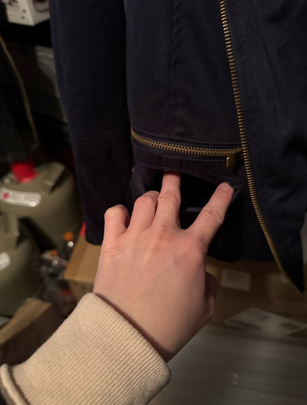 schöne Stoff Jacke